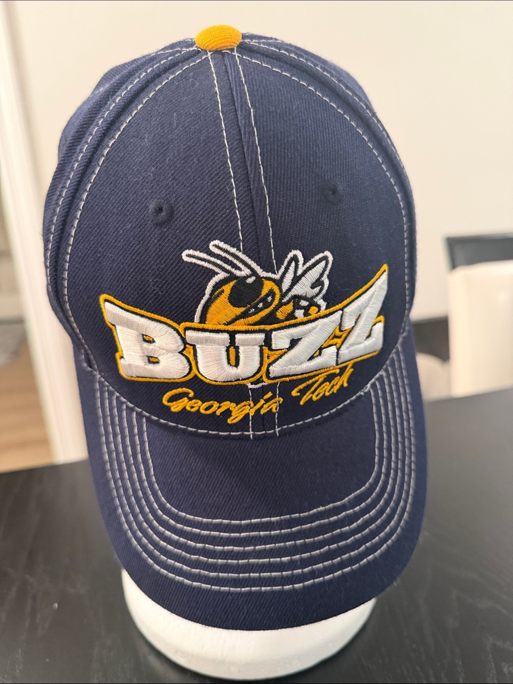 Georgia Tech Buzz adults Navy and Yellow Baseball Cap